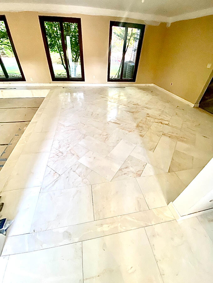 Elegant Floor Tile Install