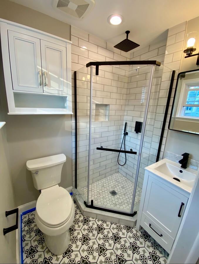 Bathroom Renovation with Corner Shower Bathroom Renovation with Corner Shower