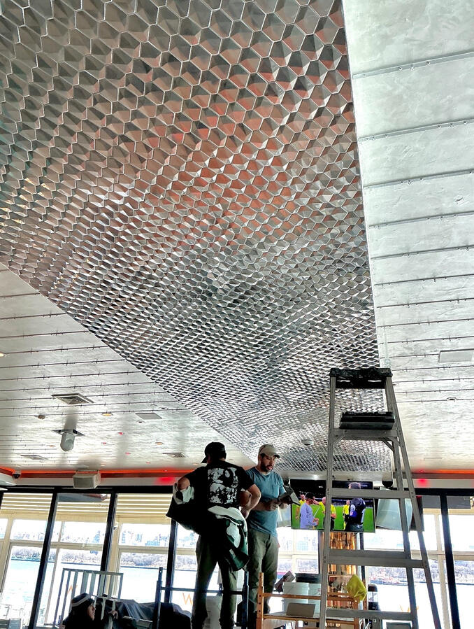 Intricate Ceiling Waterside Restaurant &amp; Catering