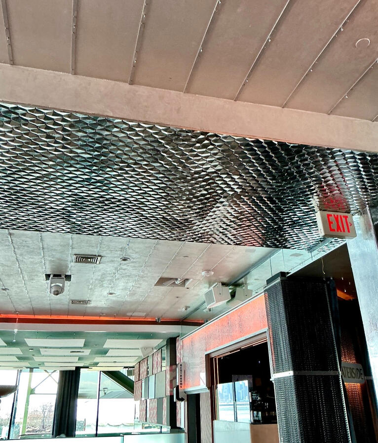 Ceiling Shot at Waterside Restaurant & Catering Ceiling Shot at Waterside Restaurant & Catering